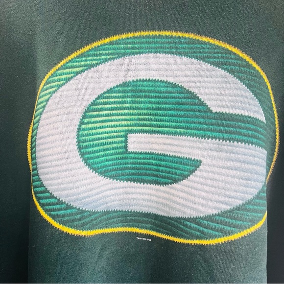 Green Bay Packers Vintage Style Crewneck Sweatshirt - XL - Picture 2 of 4
